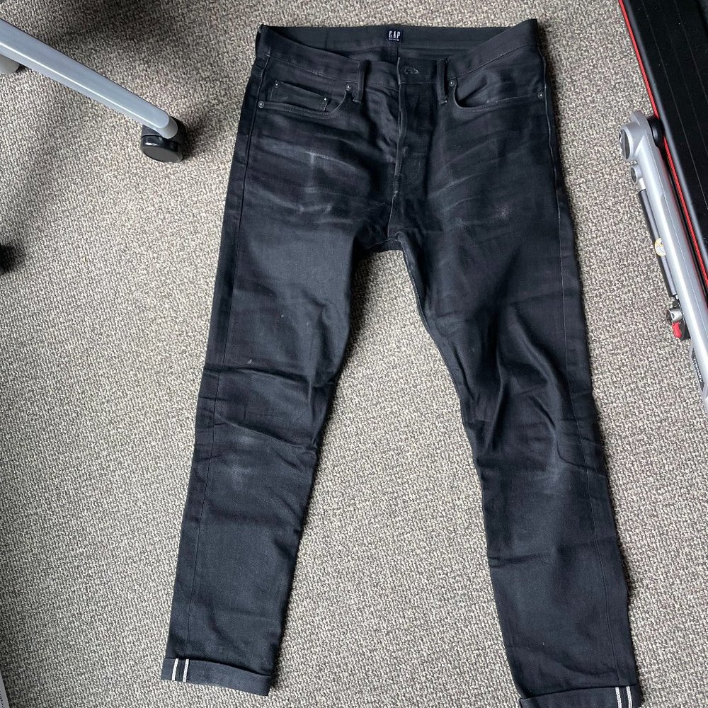 Gap Black Selvedge Slim-fit Denim - 32x32